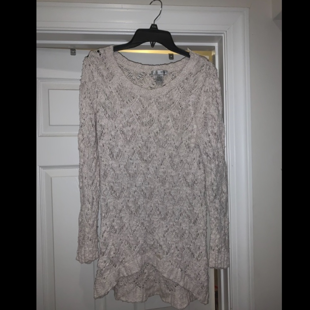 Adorable Cream Cotton Knit sweater
